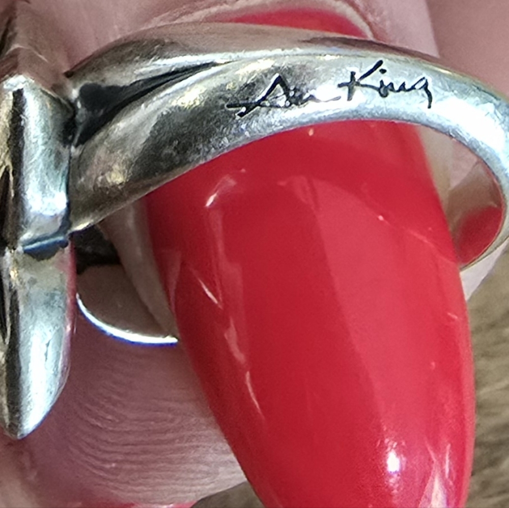 Ann King 18k gold and Sterling Silver 925 Ring - Picture 2 of 4